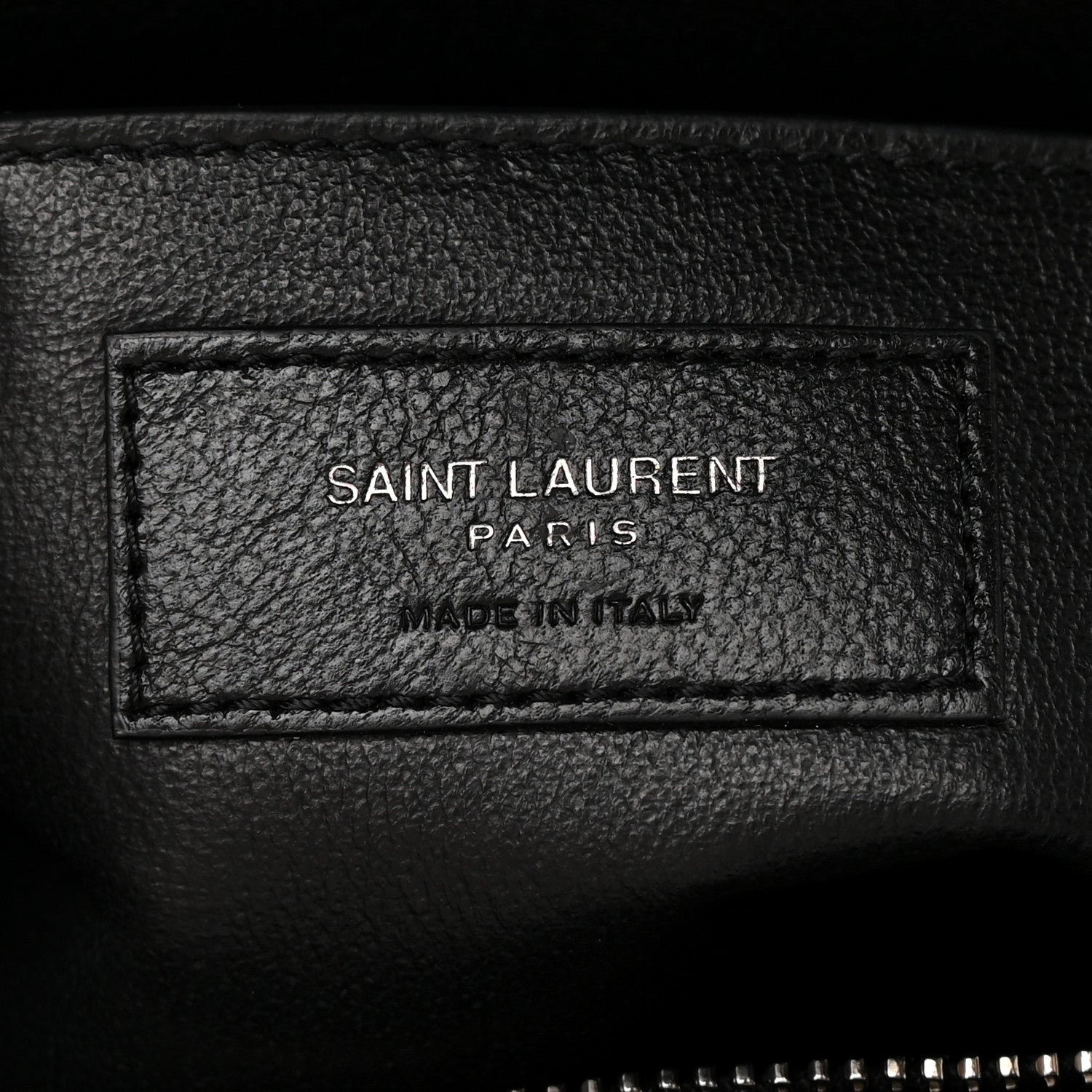 Saint Laurent Sheepskin Matelasse Chevron Monogram Large College Satchel Black 6 of 12