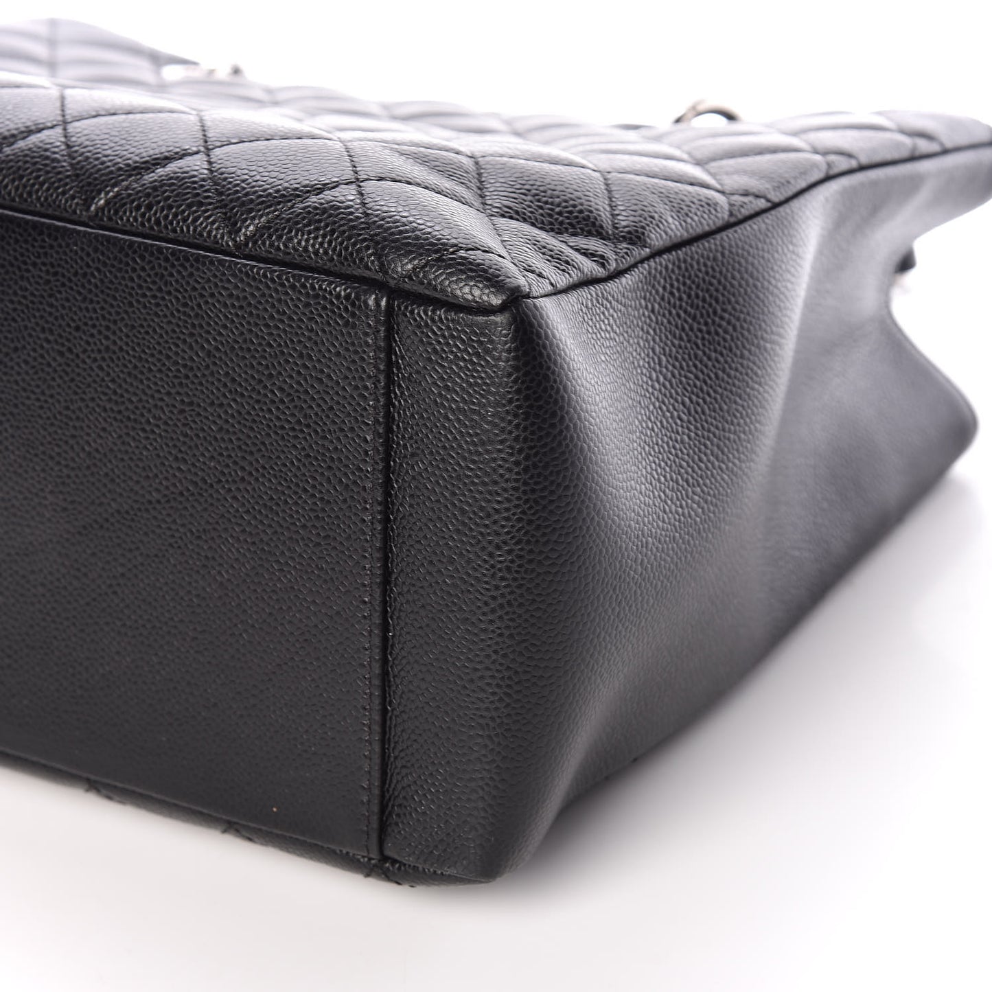 Caviar Quilted Grand Shopping Tote GST Black