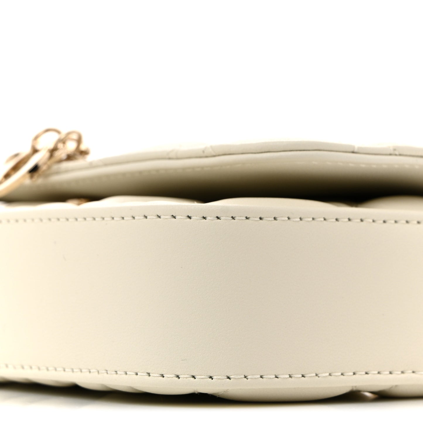 Lambskin Cannage Dior Talk Phone Pouch Latte