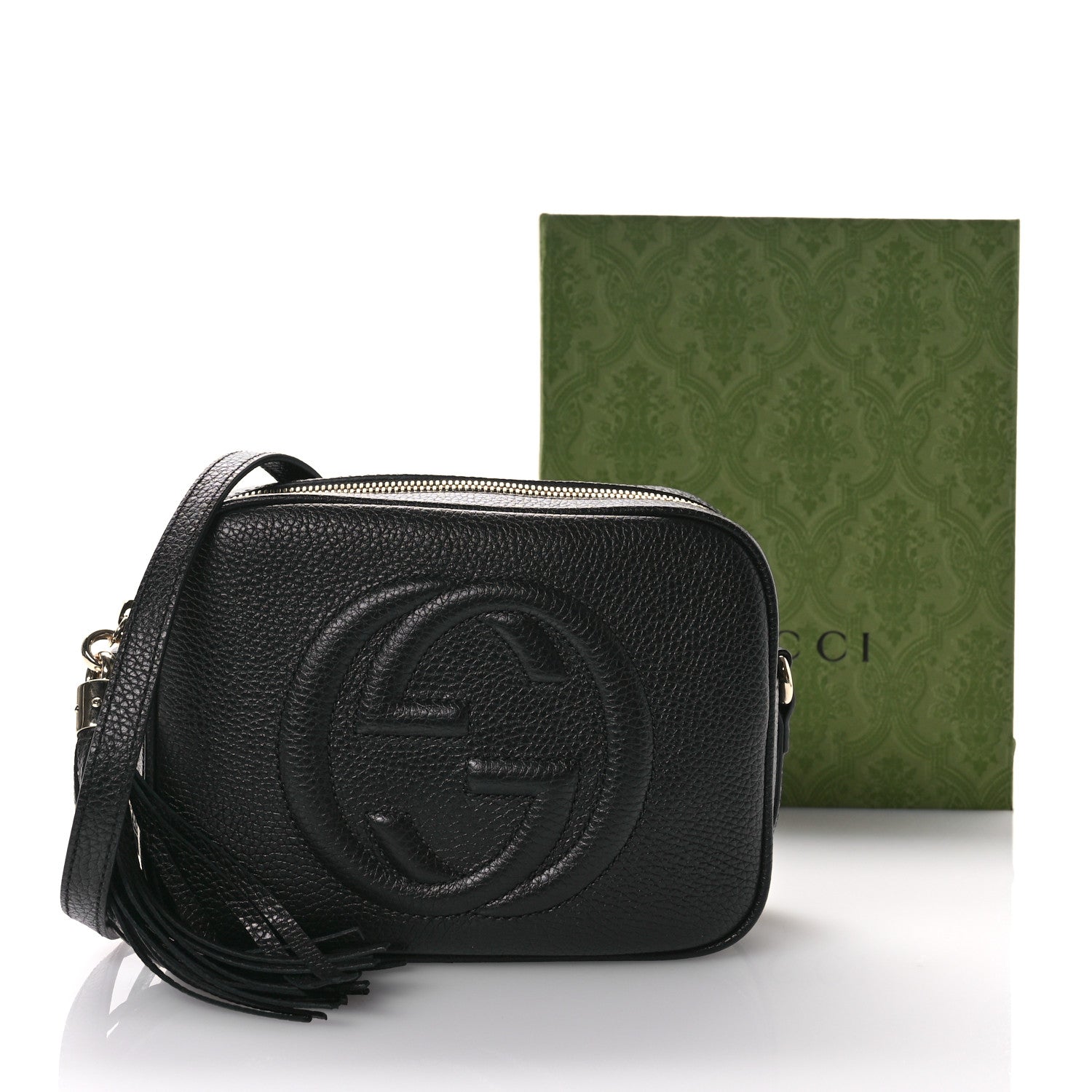 Gucci Pebbled Calfskin Small Soho Disco Bag Black 11 of 11