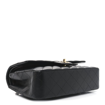 Chanel Lambskin Quilted Medium Double Flap Black 4 of 11