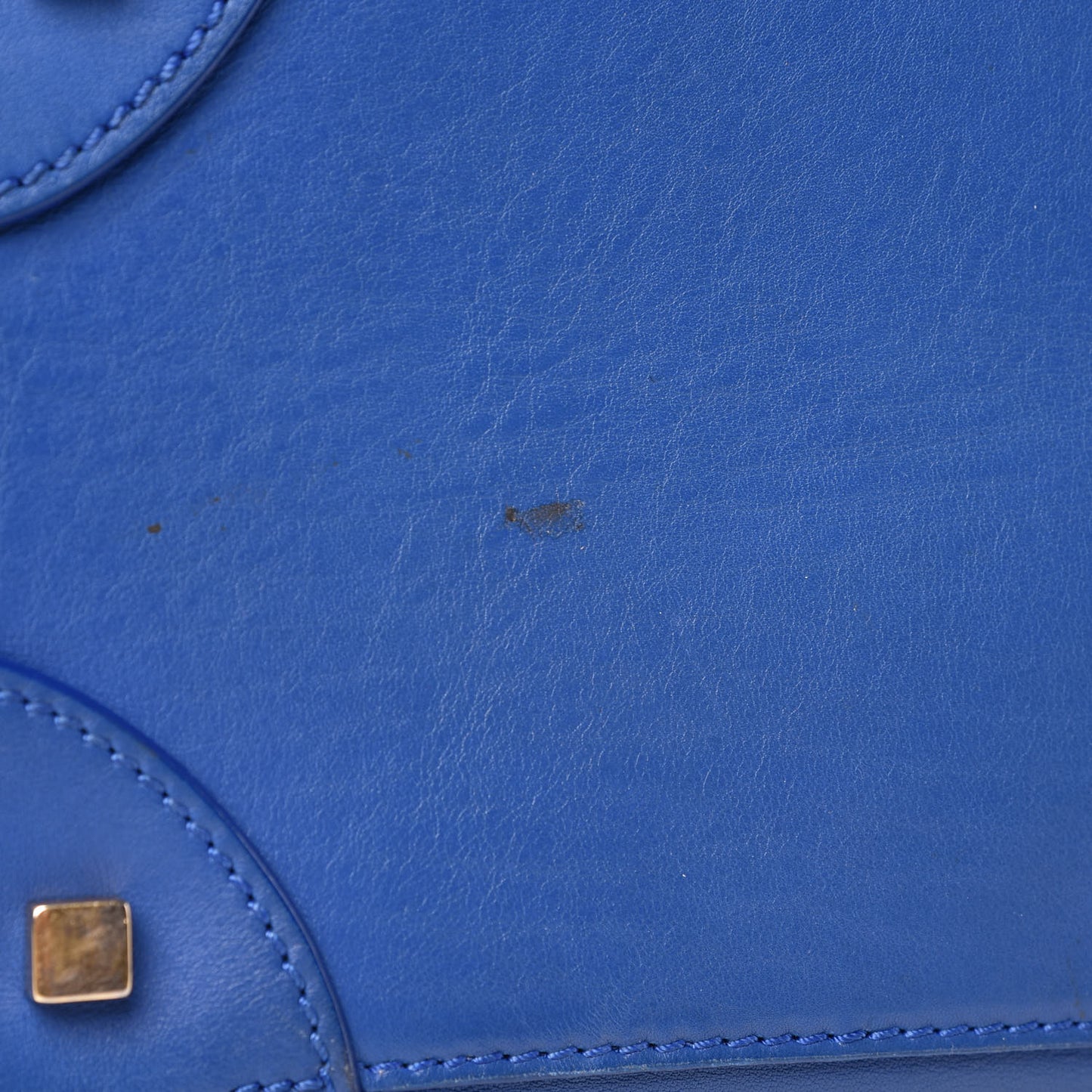 Smooth Calfskin Mini Luggage Royal Blue