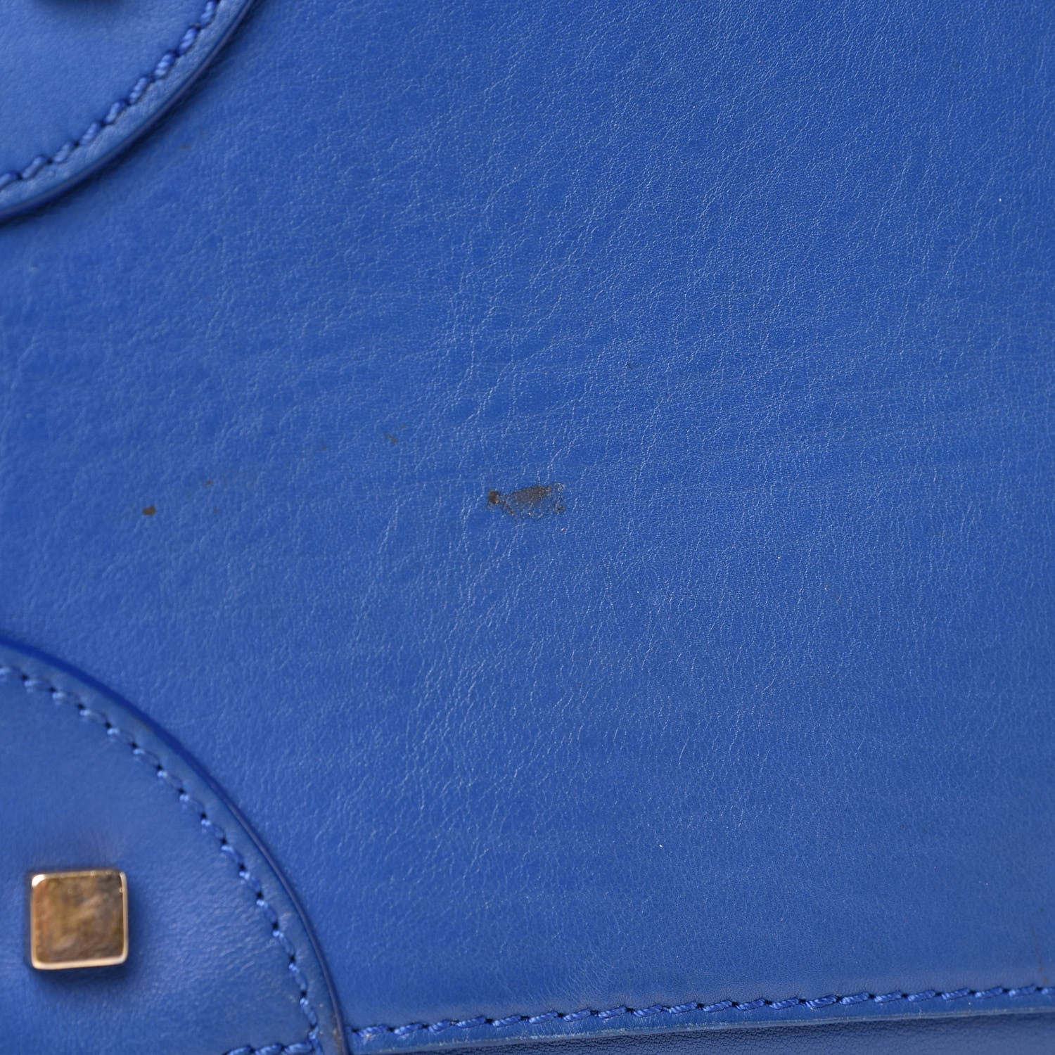 Celine Smooth Calfskin Mini Luggage Royal Blue 9 of 31