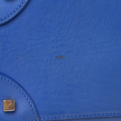 Celine Smooth Calfskin Mini Luggage Royal Blue 9 of 31
