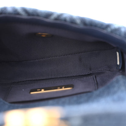Chanel Denim Quilted Chanel 19 Waist Bag Blue 5 of 16