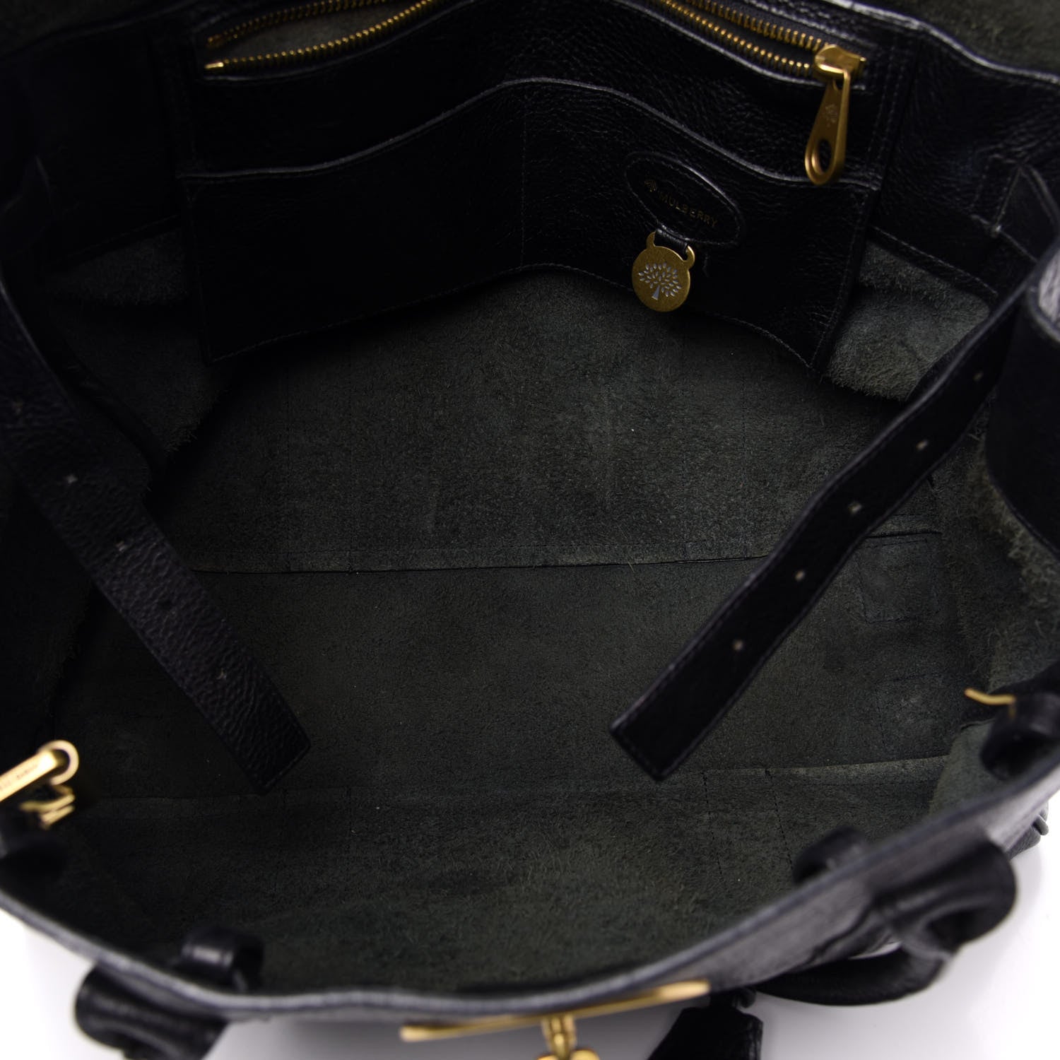 Mulberry Natural Leather Bayswater Black 5 of 10