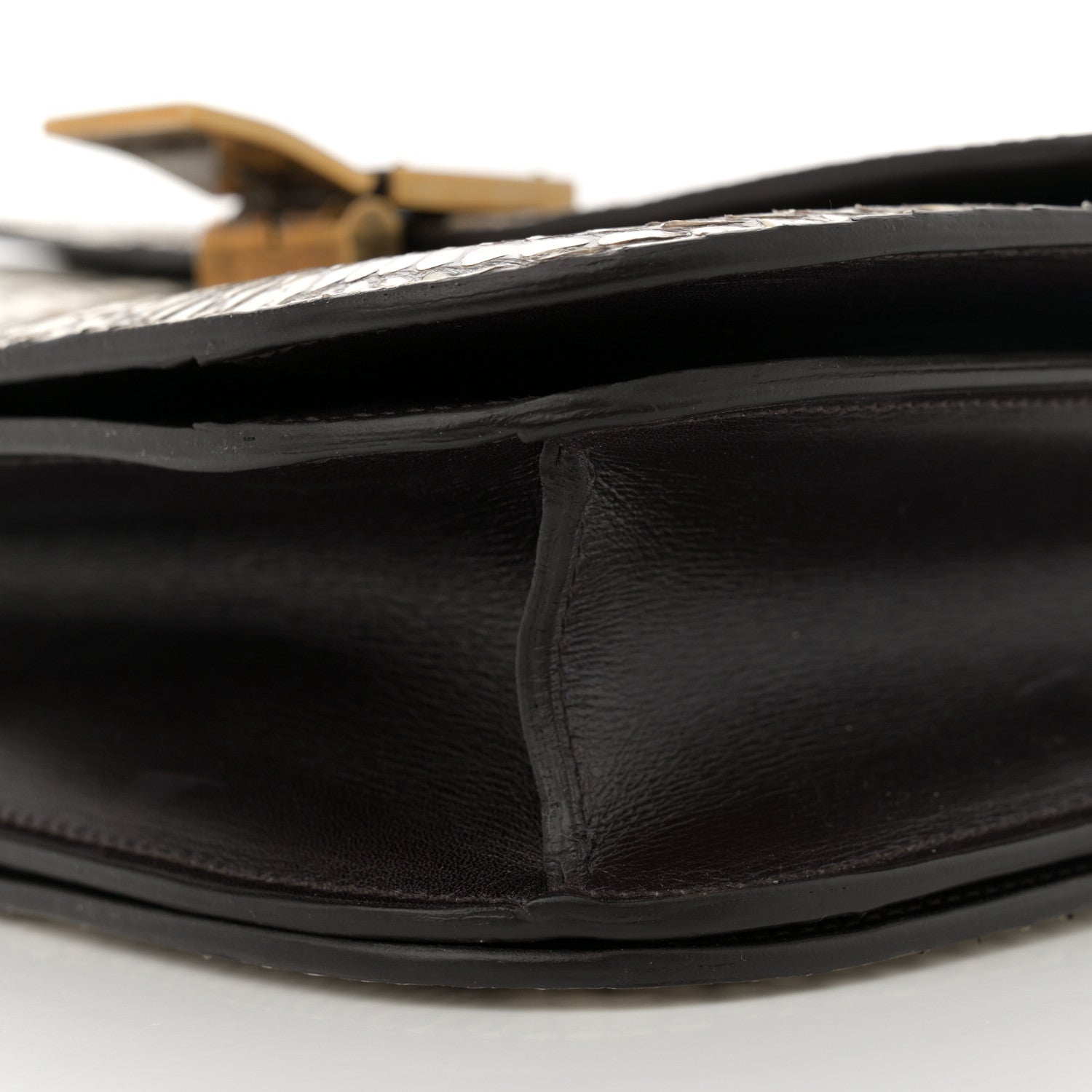 Celine Cobra Calfskin Medium Classic Box Flap Bag Natural 9 of 11