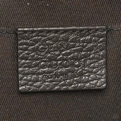 Gucci Monogram Dollar Calfskin Belt Bag Beige Ebony Testa di Moro Marrone Scuro 6 of 12