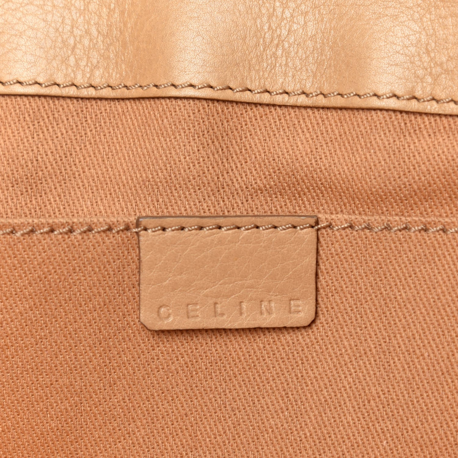 Celine Calfskin Boogie Satchel Beige 6 of 11