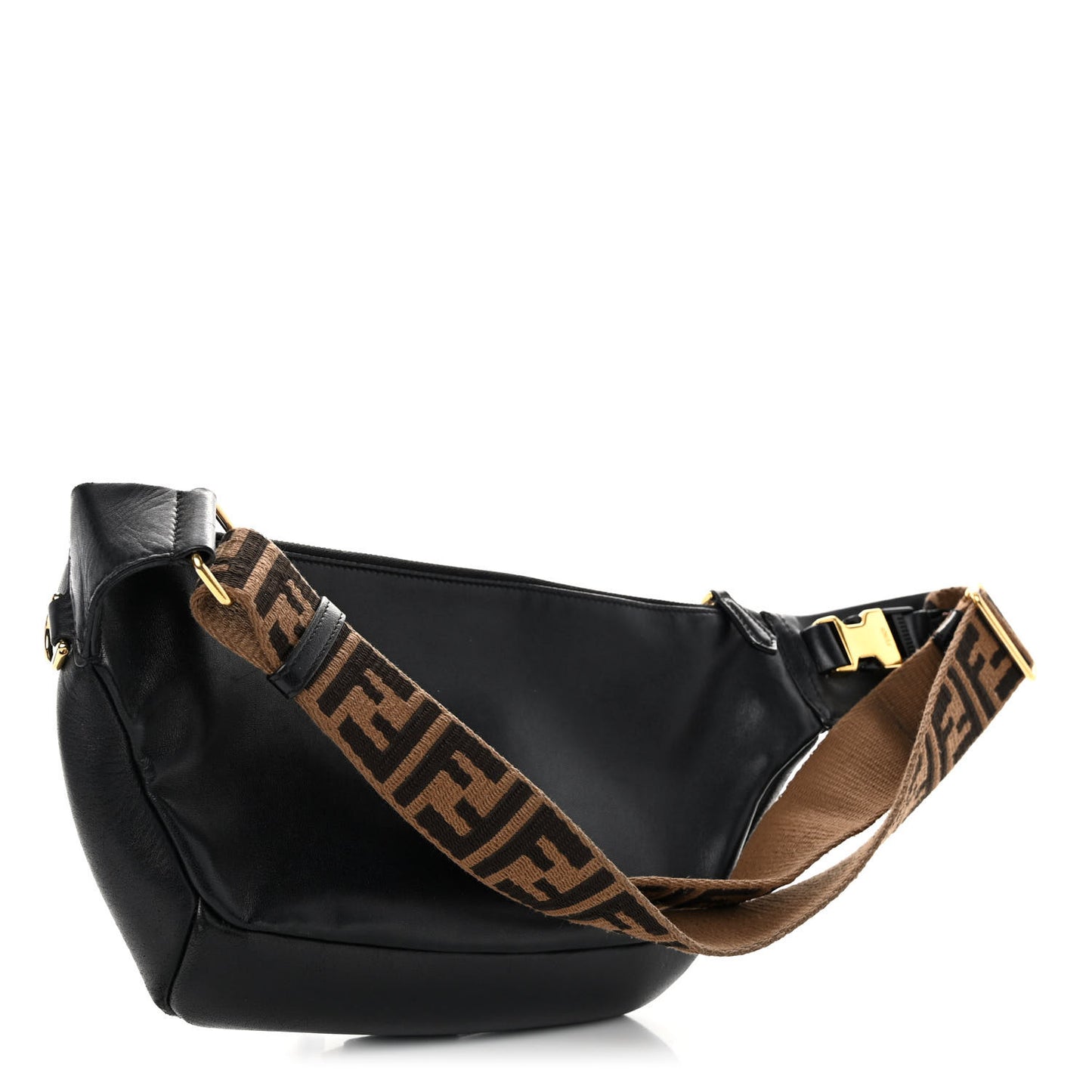 Nappa Apolo Baguette Belt Bag Black Tobacco