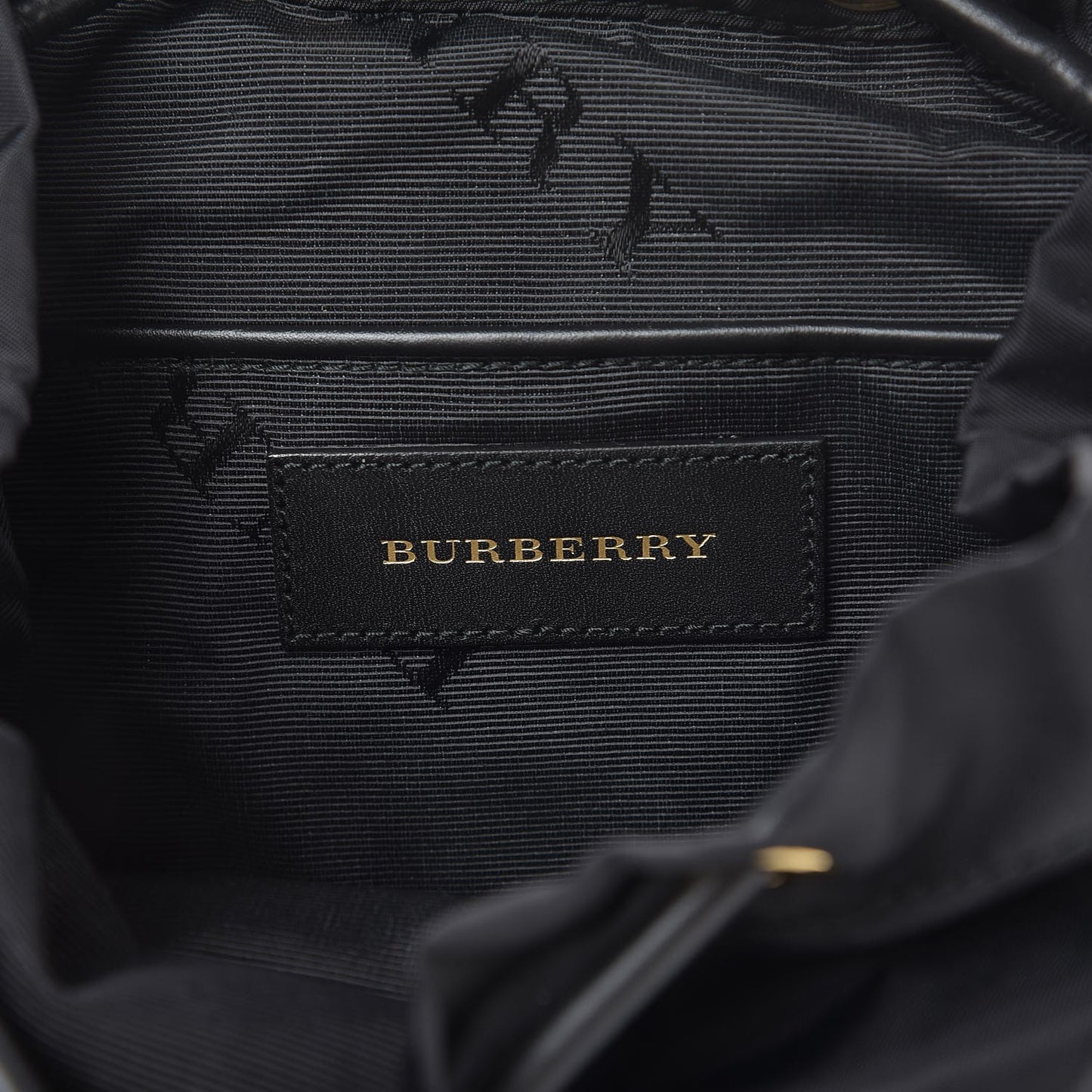 Nylon Small Rucksack Backpack Black