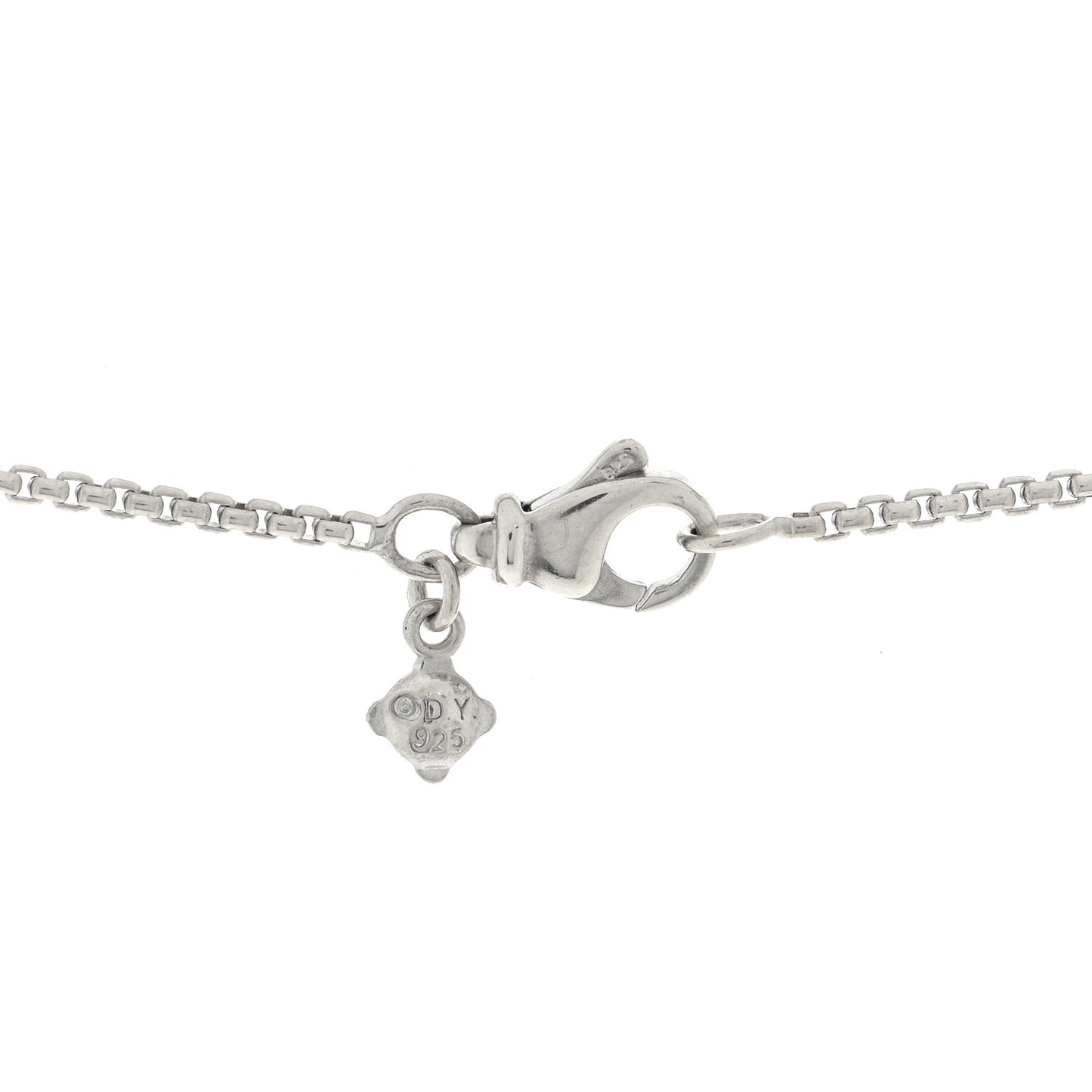 Sterling Silver Diamond 25mm Infinity Pendant Necklace