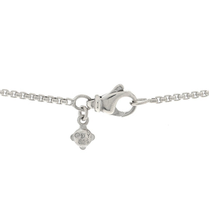 David Yurman Sterling Silver Diamond 25mm Infinity Pendant Necklace 4 of 4
