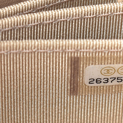 Chanel Caviar Quilted Zip Card Holder Beige 8 of 11