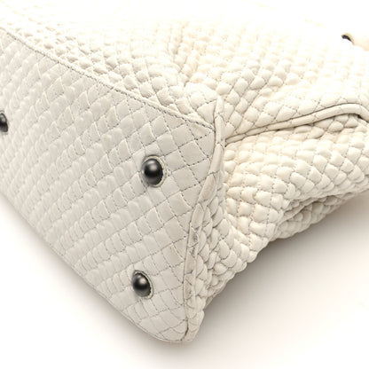 Bottega Veneta Nappa Bubble Quilted Tote Tote White 9 of 9