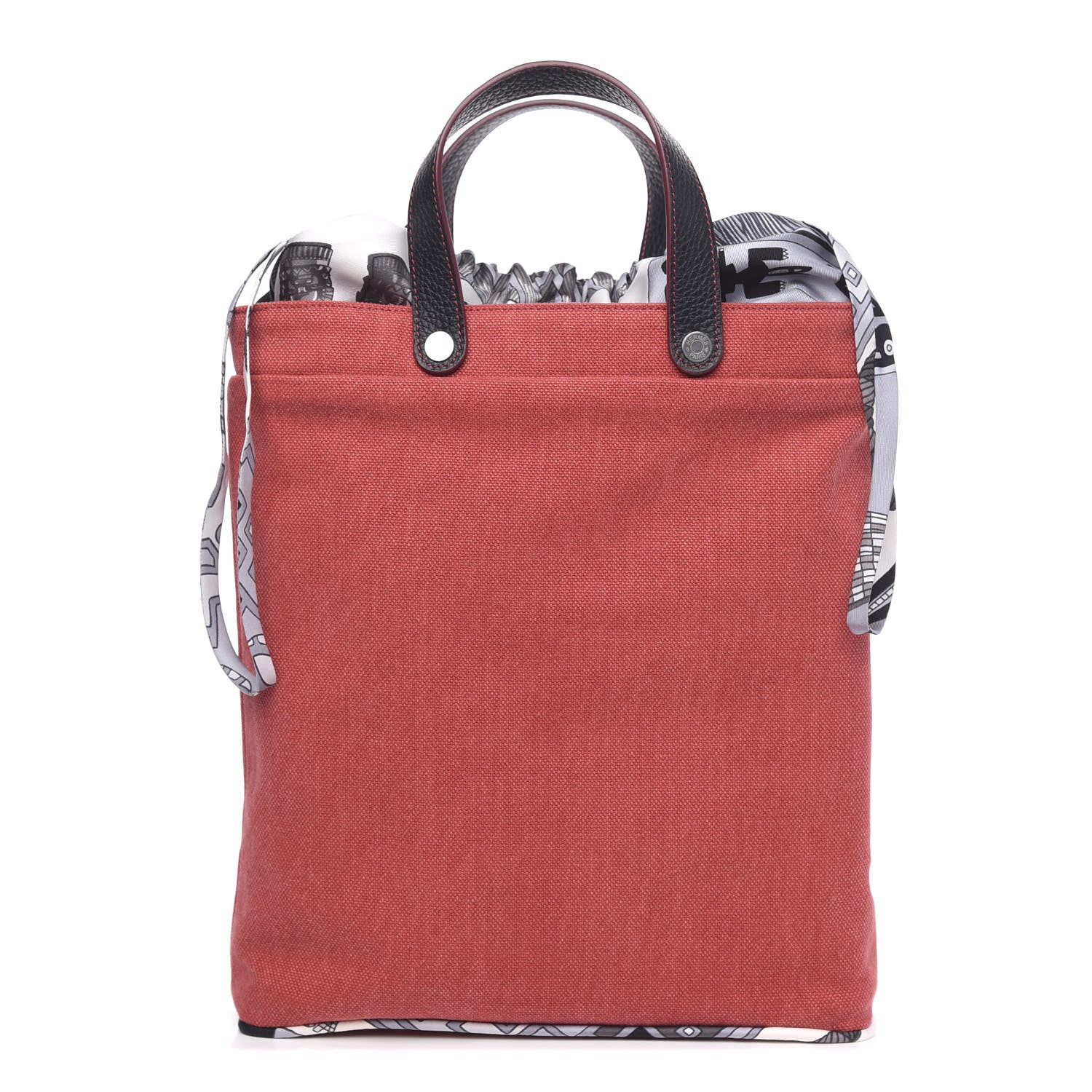Hermes Canvas Taurillon Silk Petit H Tote Multicolor 1 of 9