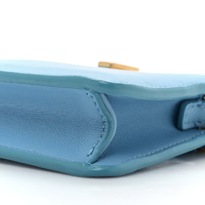 Fendi Nappa Sigma Pico Peekaboo Charm Cyber Blue 8 of 9