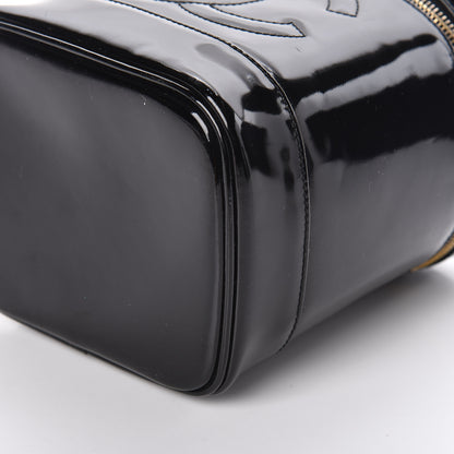 Chanel Patent Vanity Cosmetic Case Black 10 of 10