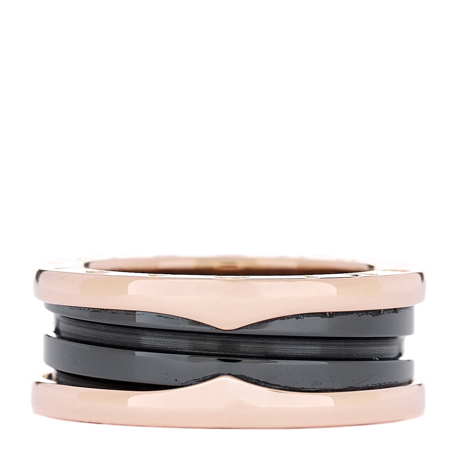 Bulgari 18K Rose Gold B.Zero1 Two-Band Ring 53 6.25 3 of 7