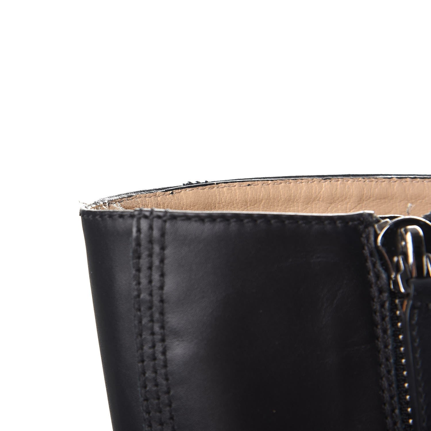 Valentino Garavani Calfskin Bow Lace Up Back Knee High Tall Boots 38.5 Black 16 of 24