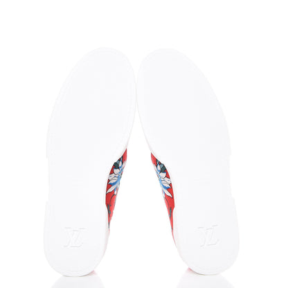 Louis Vuitton Canvas Printed Match-Up Slip On Sneakers 6.5 Red 6 of 11