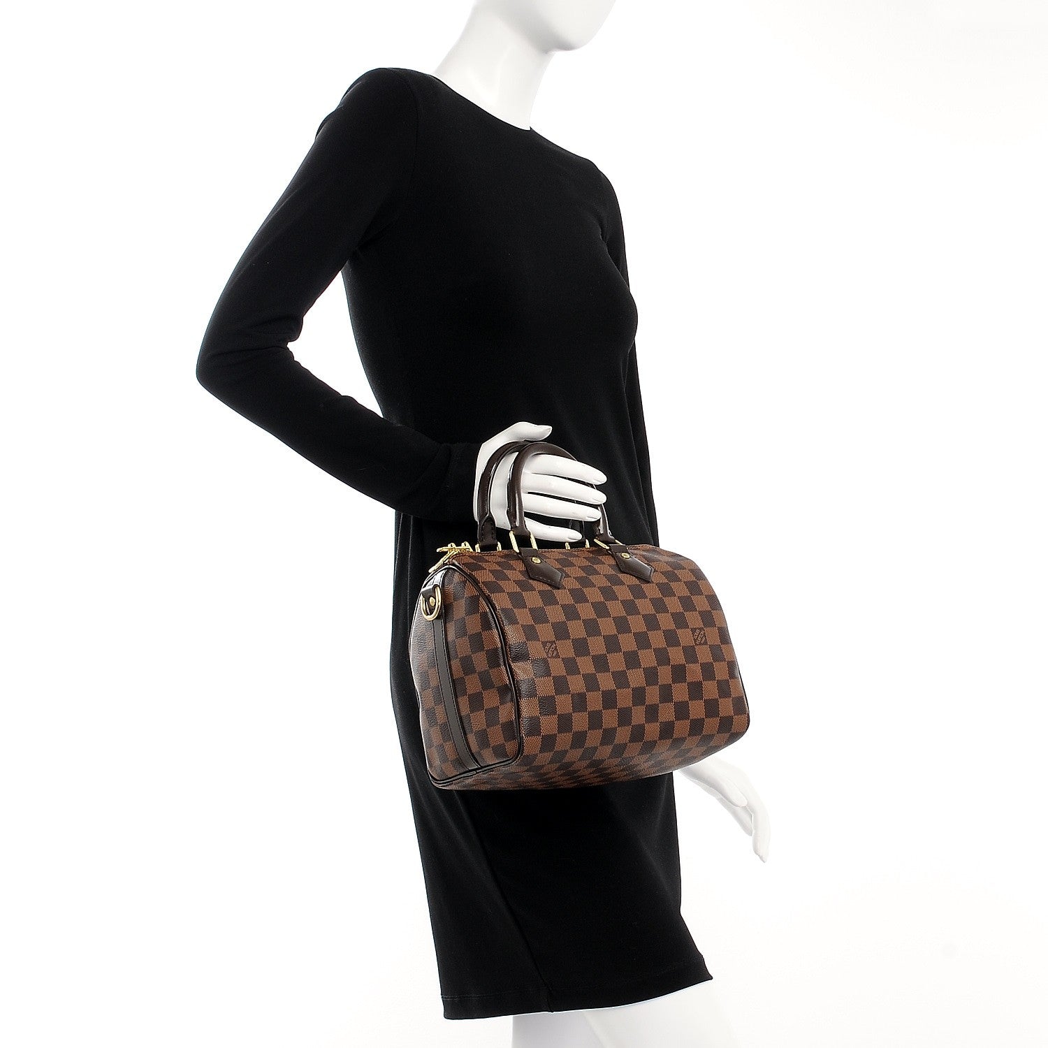 Louis Vuitton Damier Ebene Speedy Bandouliere 25 4 of 16