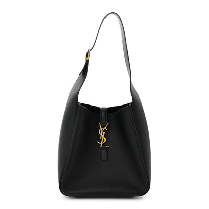 Saint Laurent Smooth Calfskin Small Le 5 A 7 Soft Hobo Black 1 of 11