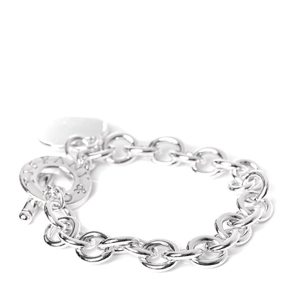 Tiffany Sterling Silver Heart Tag Toggle Bracelet 3 of 5