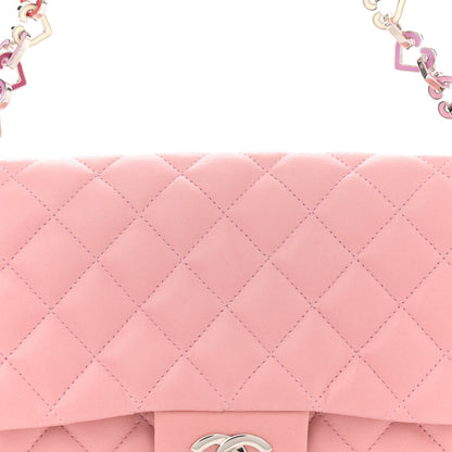 Chanel Lambskin Medium Heart Valentine Flap Pink 8 of 11