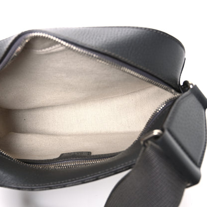 Gucci GG Supreme Monogram Textured Dollar Calfskin Ophidia Shoulder Bag Grey Black Graphite Grey 5 of 10