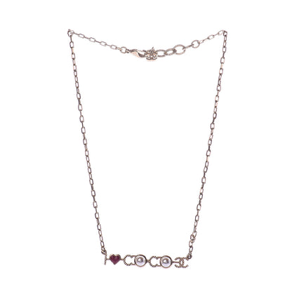 Chanel Metal Resin Pearl I Love Coco Necklace Gold Multicolor 2 of 5