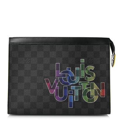Louis Vuitton Damier Graphite Pochette Voyage MM Yellow 1 of 9
