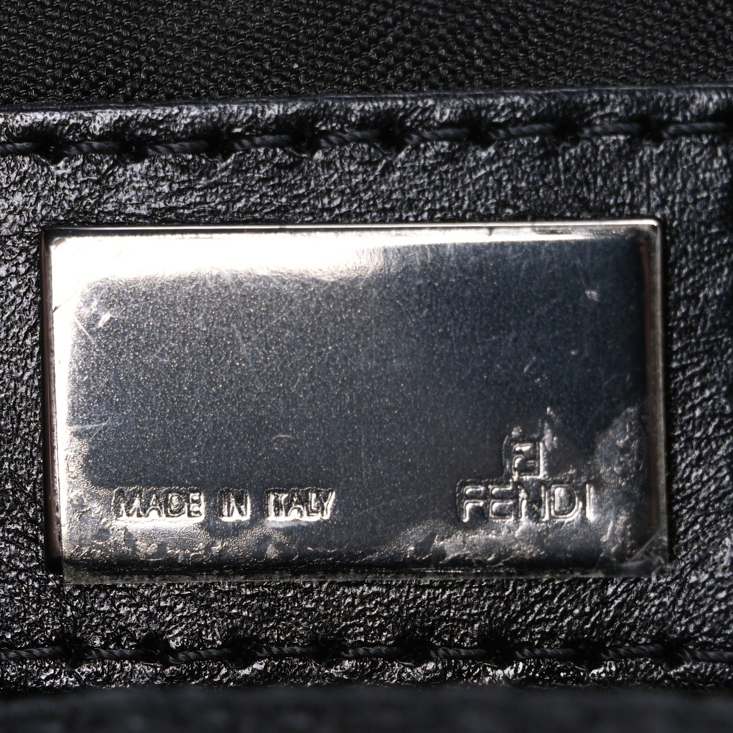 Fendi Zucchino Baguette Black 6 of 10