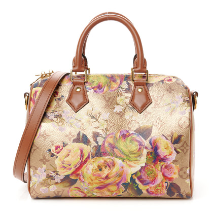 Louis Vuitton Metallic Monogram LV Garden Speedy Bandouliere 25 Gold 1 of 12