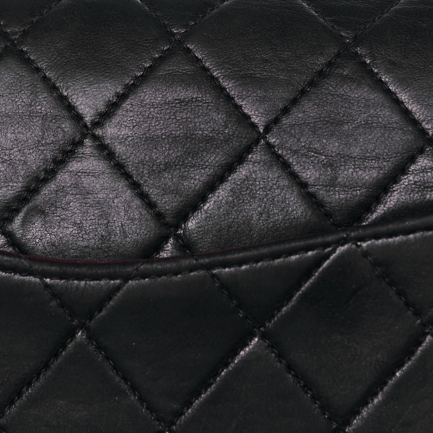 Chanel Lambskin Quilted Medium Double Flap Black 16 of 21