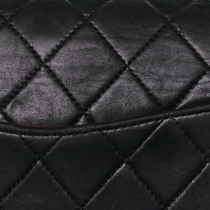 Chanel Lambskin Quilted Medium Double Flap Black 16 of 21
