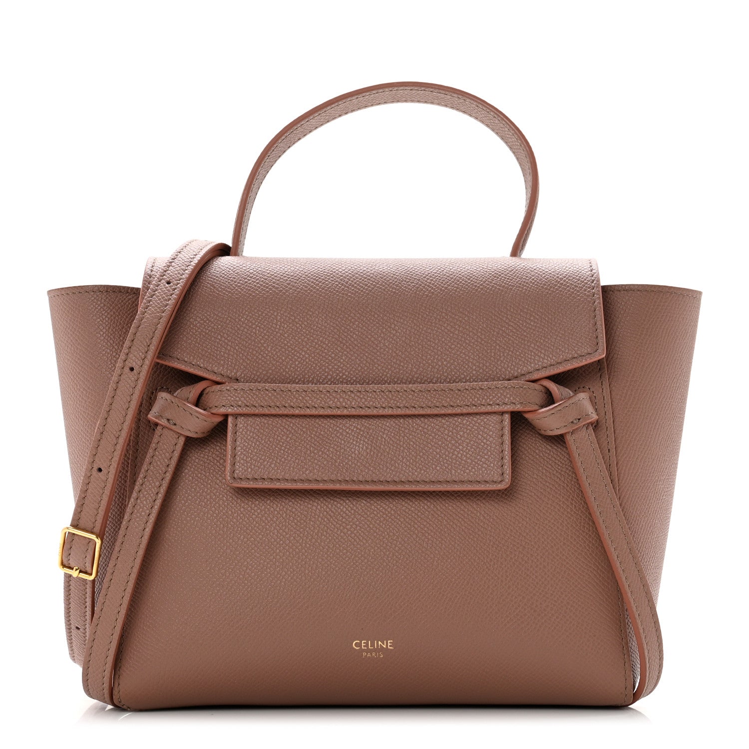 Celine Grained Calfskin Nano Belt Bag Antique Rose 1 of 8
