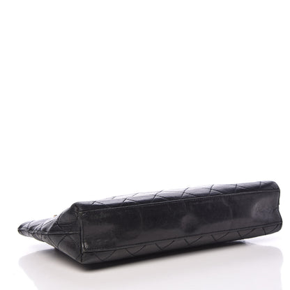 Chanel Lambskin Quilted Tote Black 4 of 13