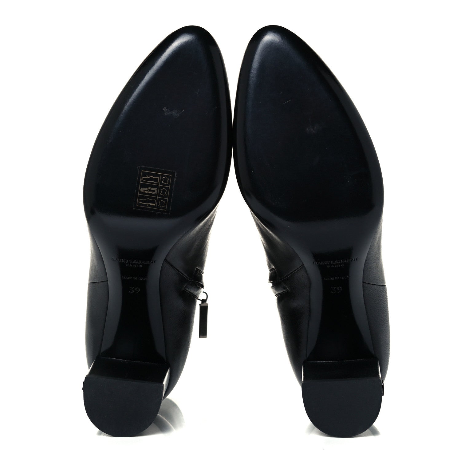 Saint Laurent Nappa Vendome Loulou Ankle Zip Boot 39 Black 7 of 11
