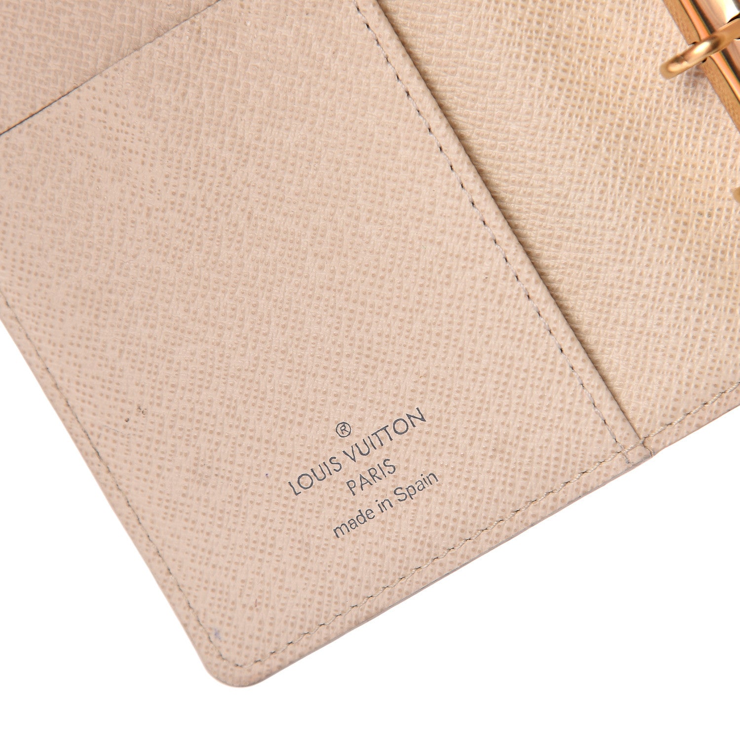 Louis Vuitton Damier Azur Small Ring Agenda Cover 5 of 5