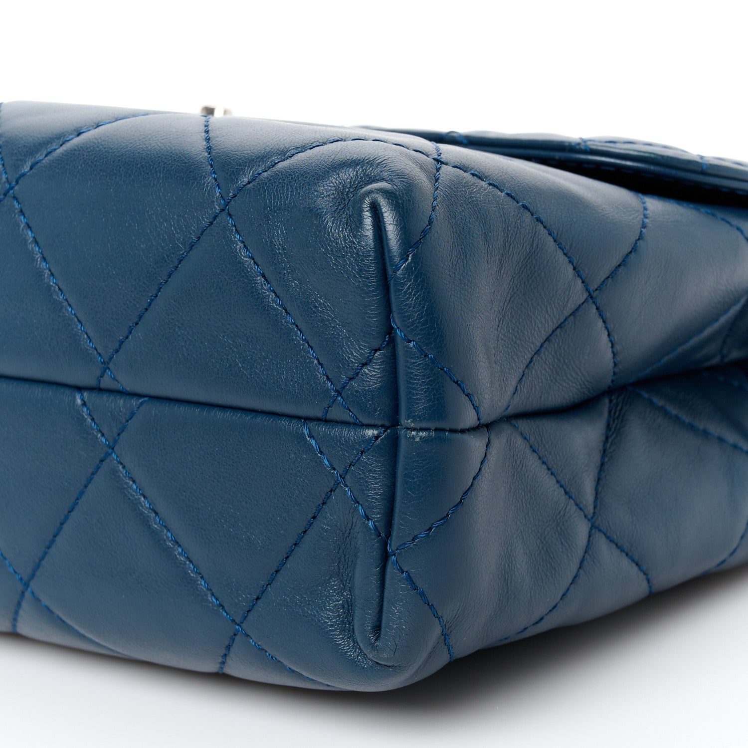 Chanel Calfskin Quilted In the Business Flap Dark Navy Blue 11 of 11