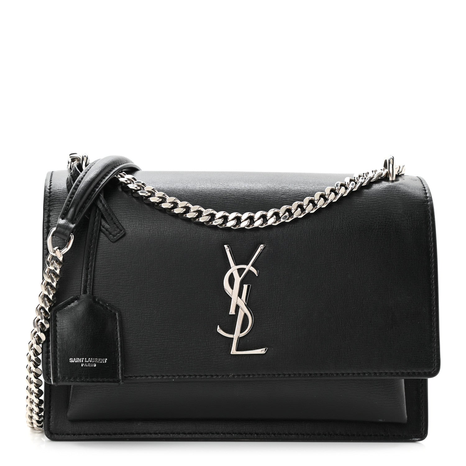 Saint Laurent Calfskin Medium Monogram Sunset Black 1 of 7