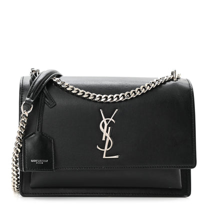 Saint Laurent Calfskin Medium Monogram Sunset Black 1 of 7