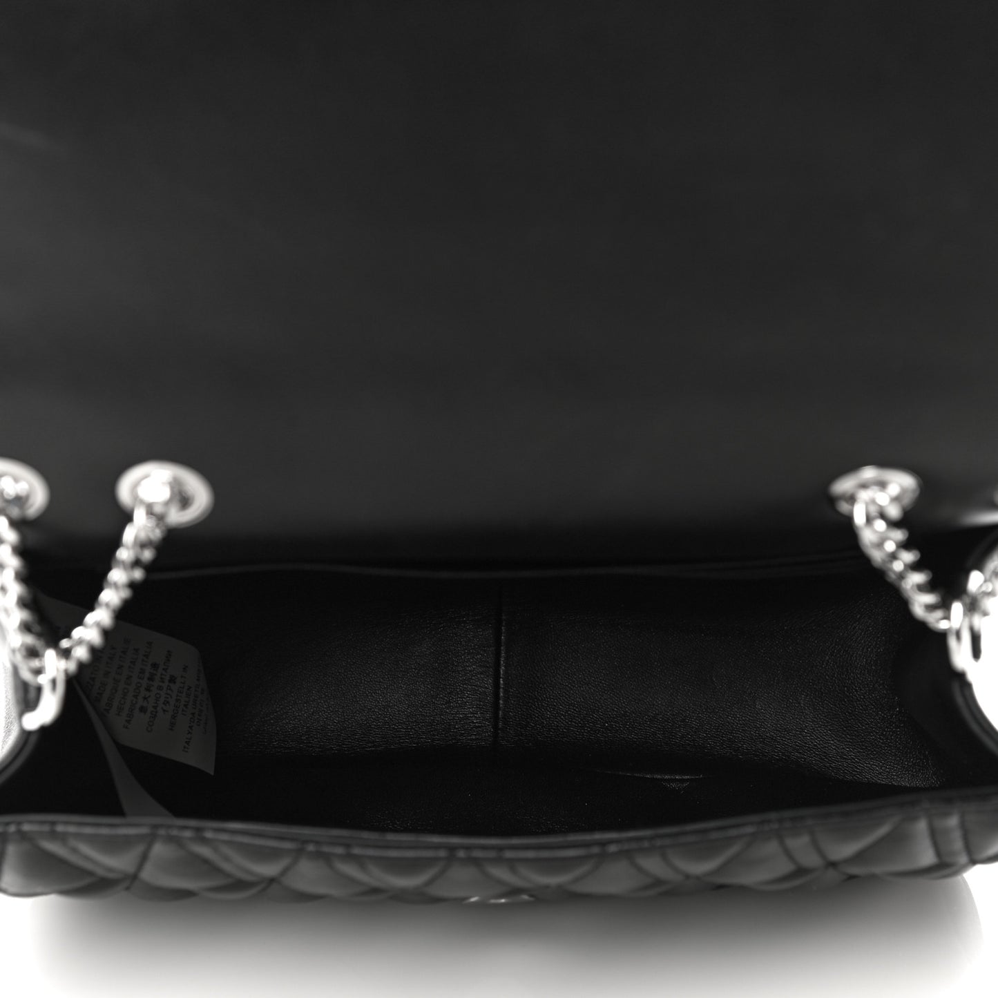 Nappa Quilted Virtus Evening Bag Black
