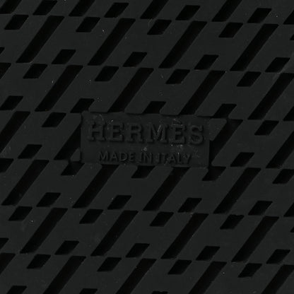 Hermes Suede Calfskin Go Mules 39 Black 10 of 12