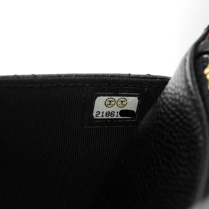 Chanel Caviar Quilted Wallet On Chain WOC Black 9 of 9