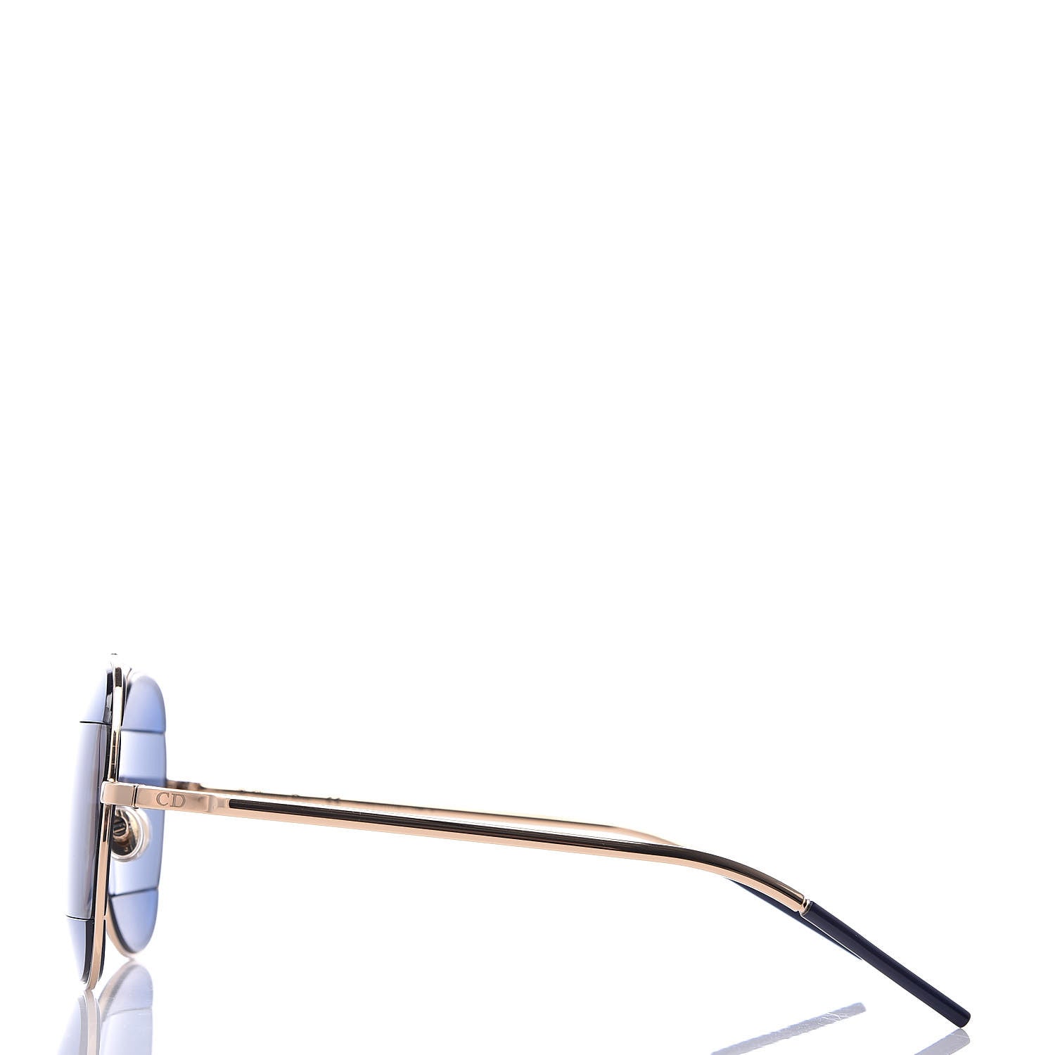 Christian Dior Metal DiorSplit 2 Sunglasses Navy Gold 2 of 8