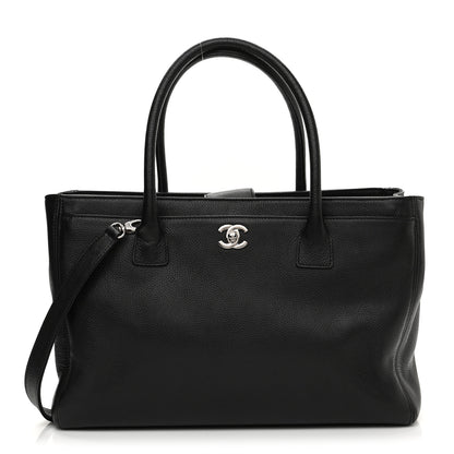 Chanel Calfskin Cerf Executive Shopper Tote Black 1 of 13