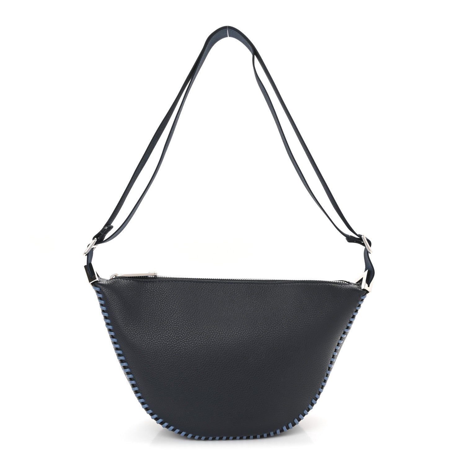 Fendi Vitello Cher Threading Small Melon Bag Dark Nuit 1 of 10