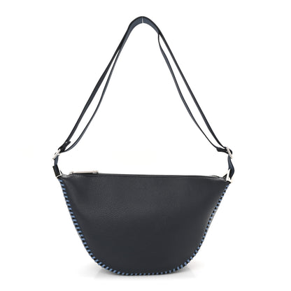 Fendi Vitello Cher Threading Small Melon Bag Dark Nuit 1 of 10